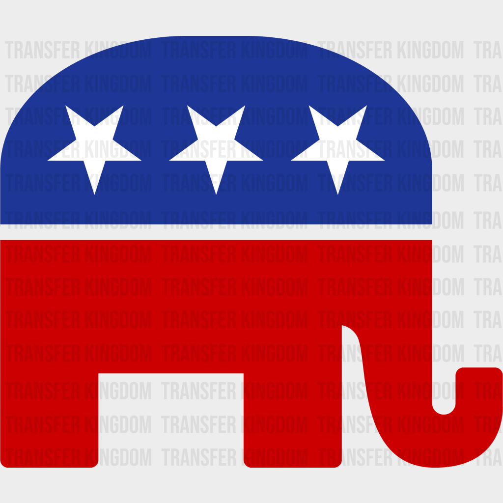 Republican Elephant Design - Theme Dtf Transfer