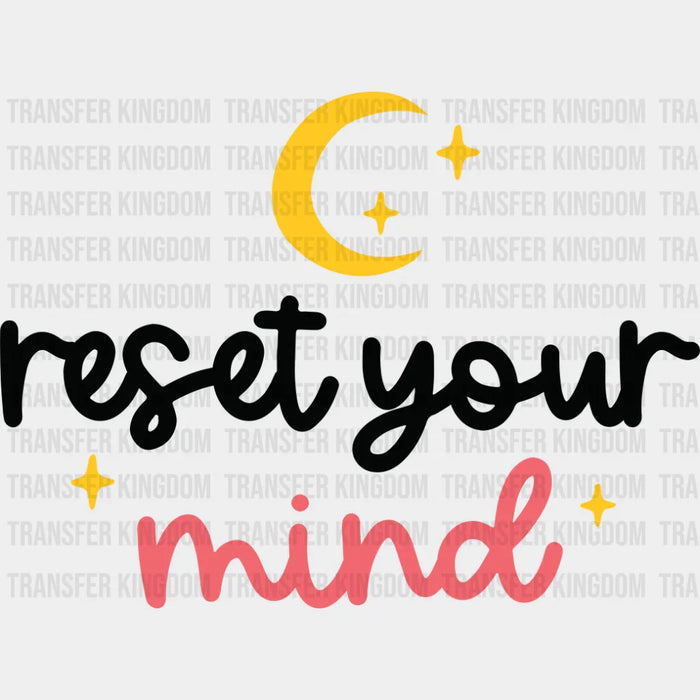 Reset Your Mind - Yoga DTF Transfer