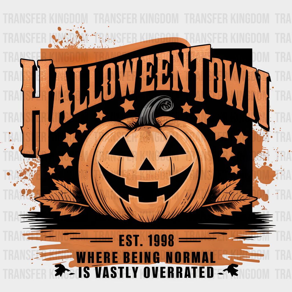 Retro Halloweentown - Halloween Dtf Heat Transfer