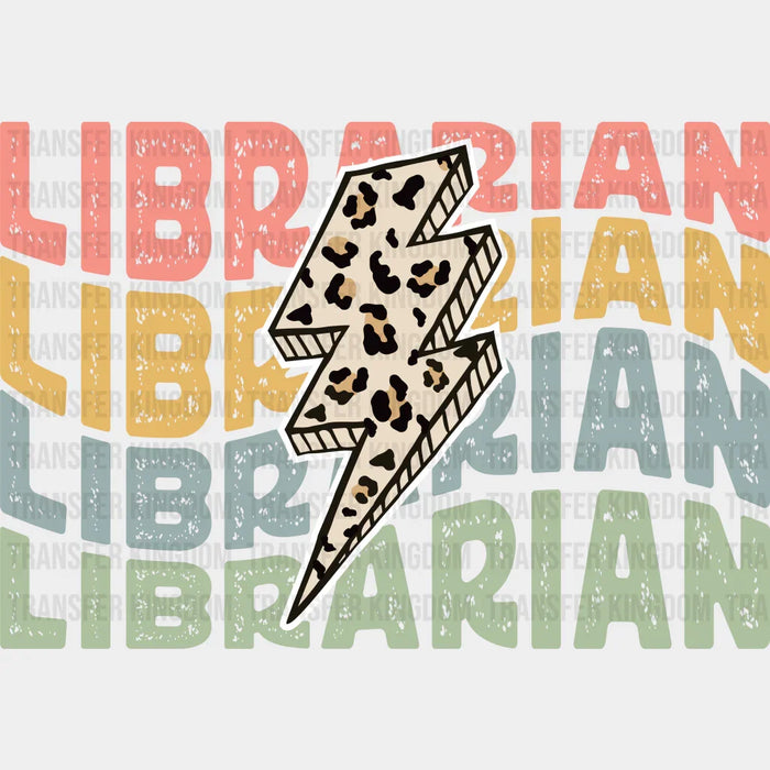 Retro Librarian Design - Librarian DTF heat transfer