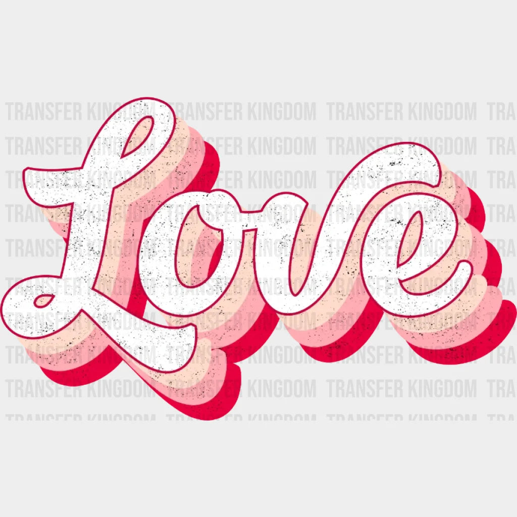 Retro Love Design - Dtf Heat Transfer