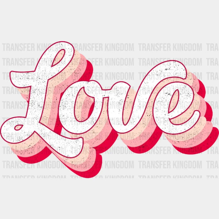 Retro Love Design - DTF heat transfer