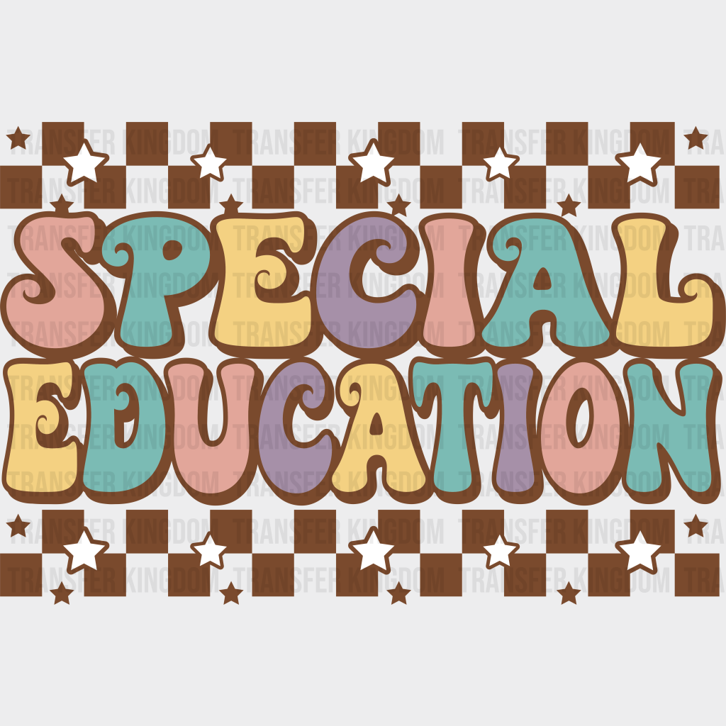 Retro Special Education Design - Ed Dtf Heat Transfer