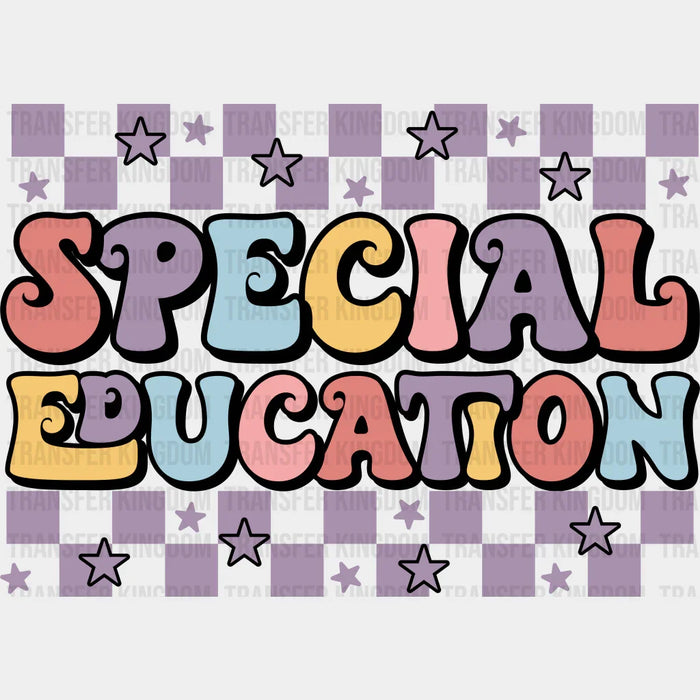 Retro Special Education Star Design - Special ED DTF heat transfer