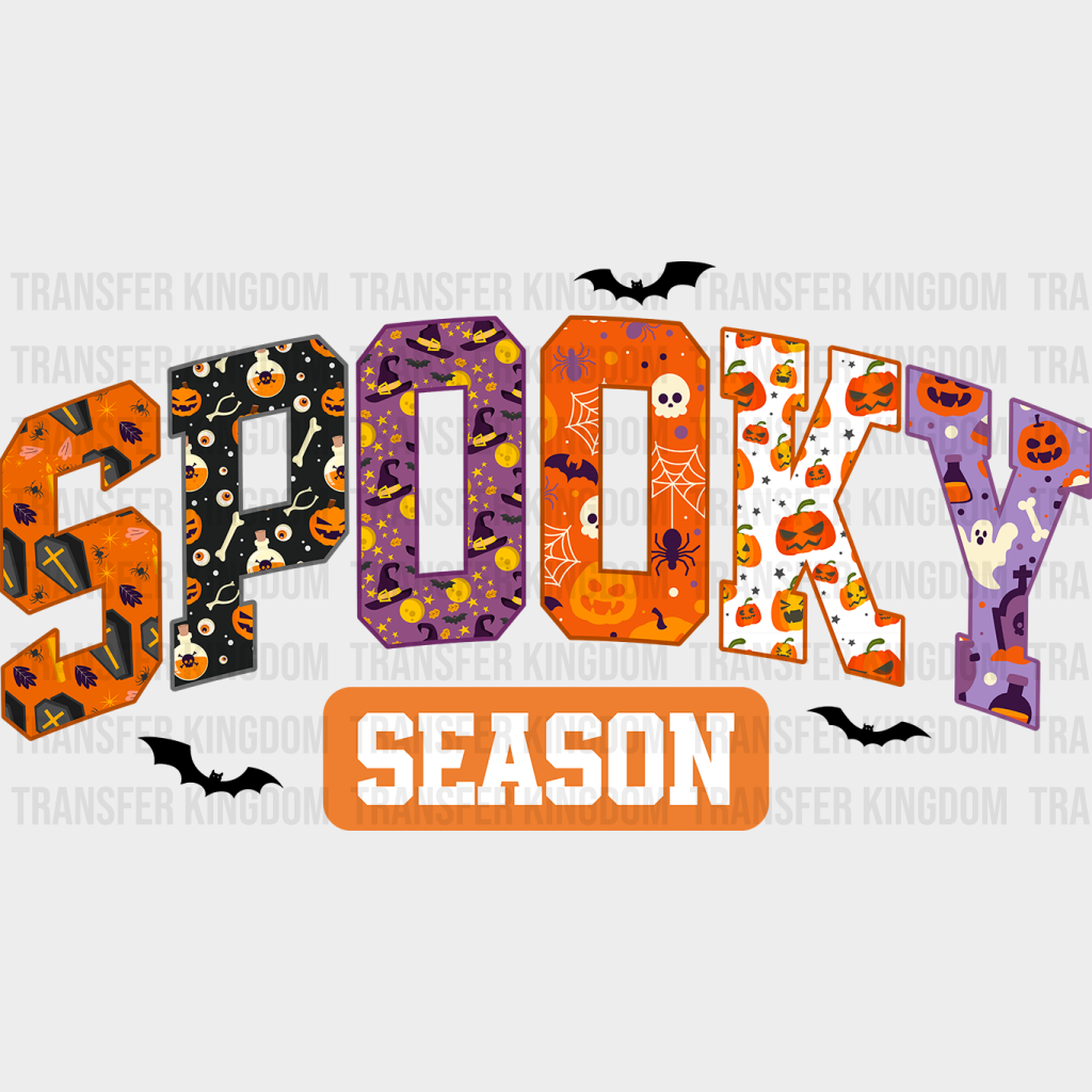 Retro Spooky Season - Halloween Dtf Heat Transfer