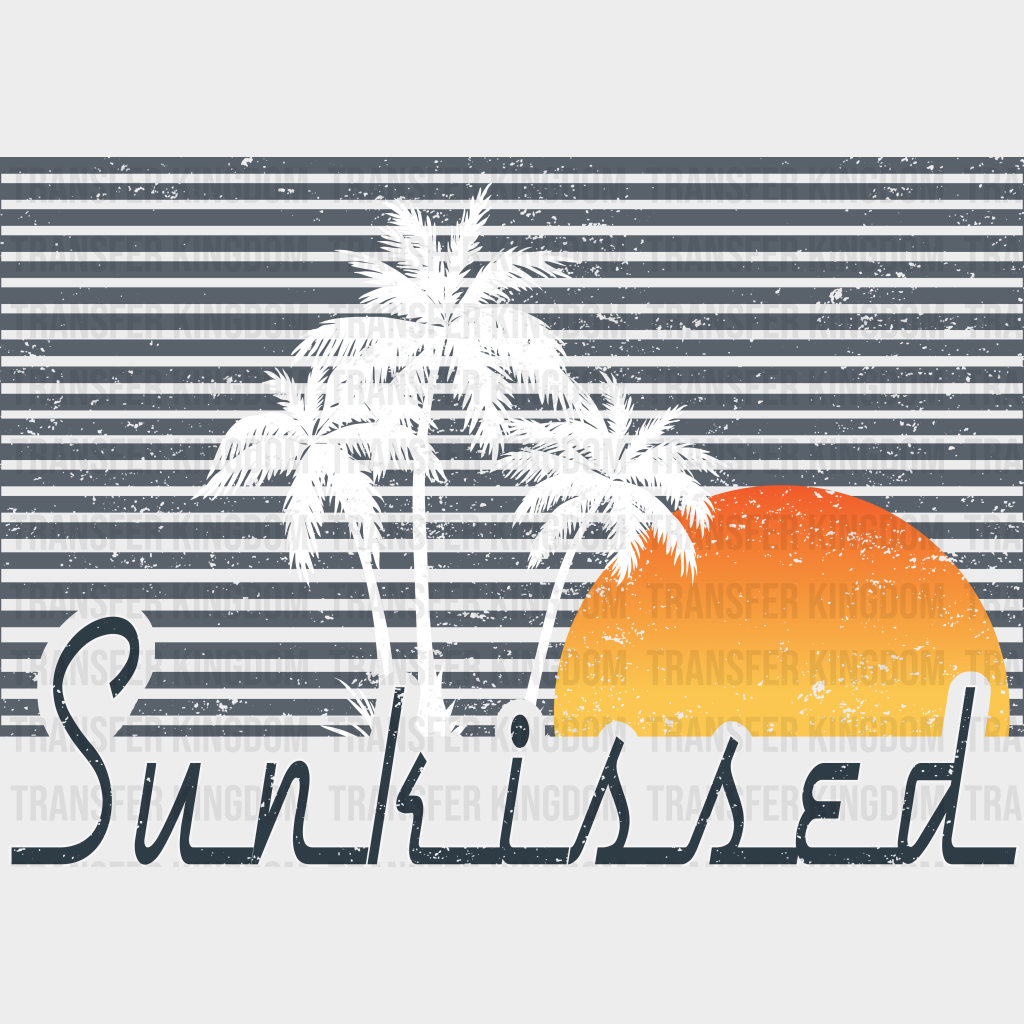 Retro Sunkissed Palms Summer Dtf Transfer