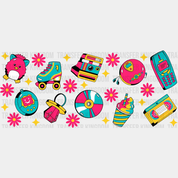 Retro UV DTF Transfer Cup Wrap UV DTF Sticker