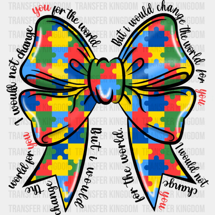 Ribbon Jigsaw Puzzle Design - Autism Awareness DTF Transfer