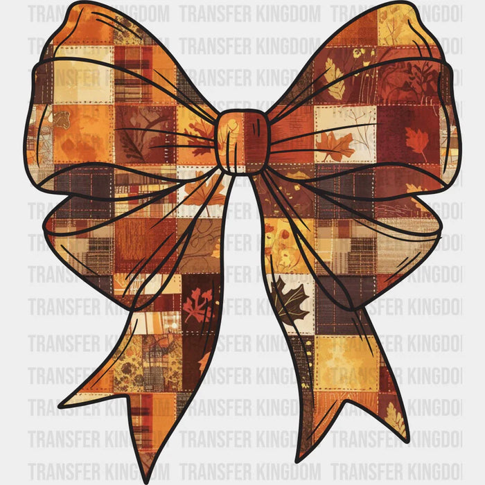 Ribbon Plaid Harvest - Fall DTF Transfer