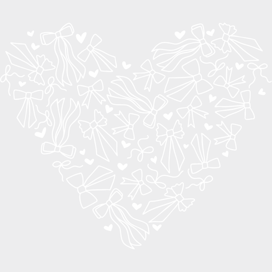 Ribbon Red And White Hearts - Valentine’s Day DTF Transfer Adult Unisex - S & M (10’’) / Light Color Design (See