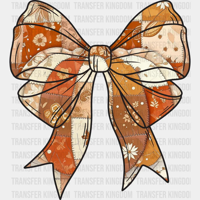 Ribbon Retro Flora - Fall DTF Transfer