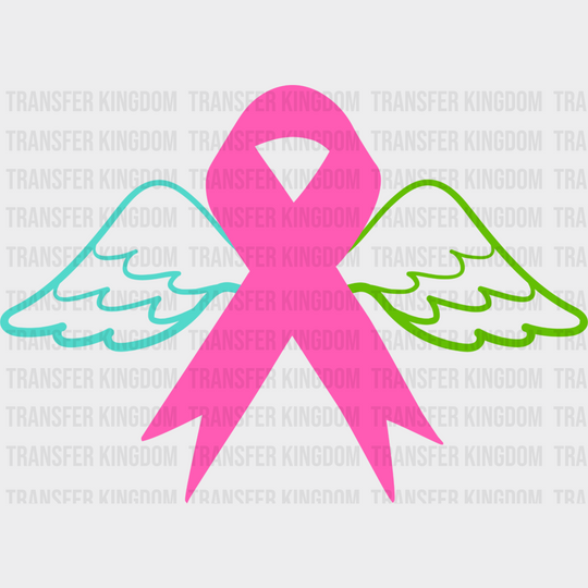 Ribbon Wing Design - Metastatic Breast Cancer Dtf Transfer