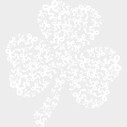 Ribbons In Clover - St. Patrick’s Day DTF Transfer Adult Unisex - S & M (10’’) / Light Color Design (See Imaging)
