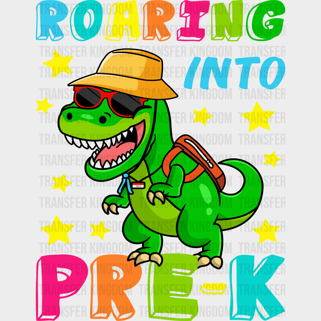 Roaring Into Rex Pre-K Design - Dtf Heat Transfer