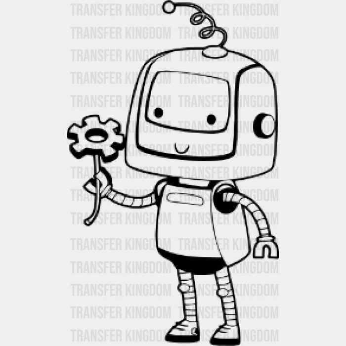 Robots In Love - Male Robot Matching Design - DTF heat transfer