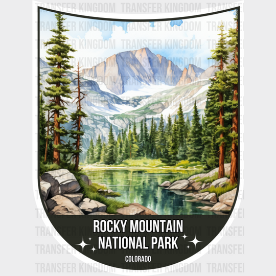 Rocky Mountain National Park Colorado - National Parks DTF Transfer