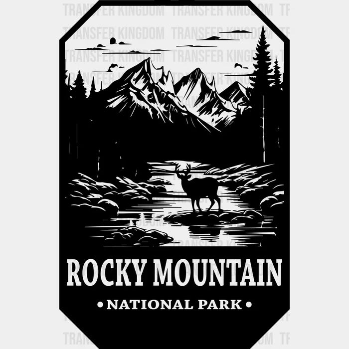 Rocky Mountain National Park Design - National Parks DTF Transfers