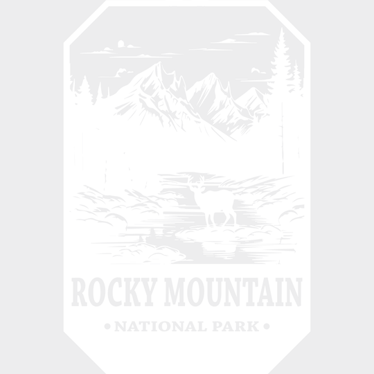 Rocky Mountain National Park Design - Parks Dtf Transfers Unisex S & M (10’) / Light Color See