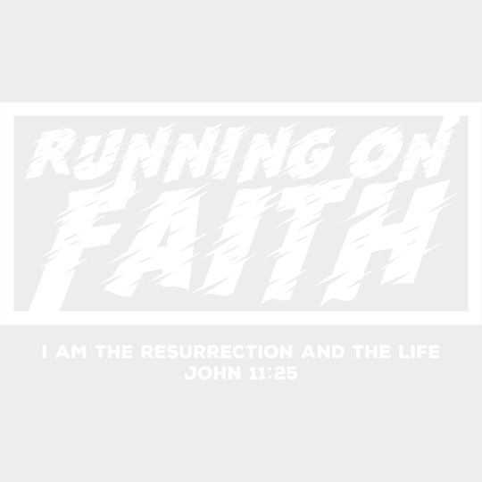 Running On Faith I Am The Resurrection And The Life - Christianity DTF Transfer Adult Unisex - S & M (10’’) / Light