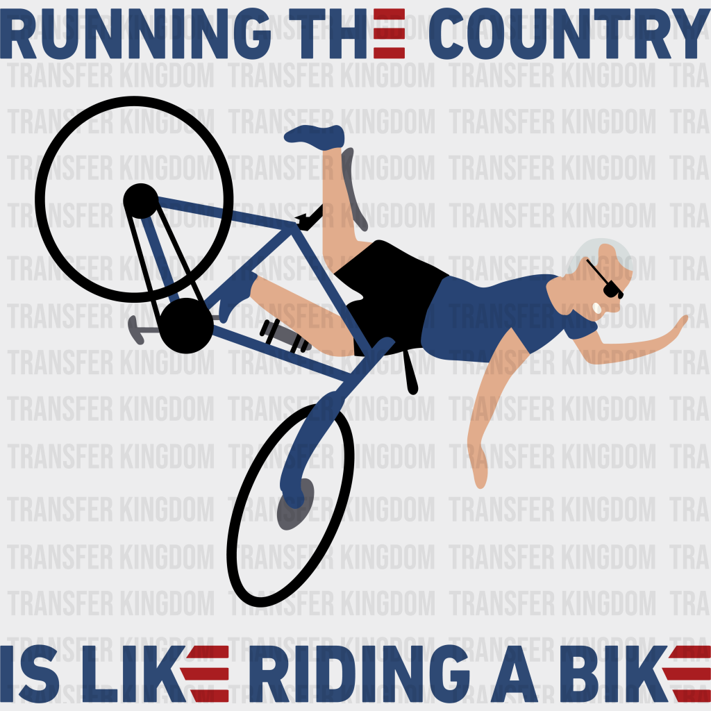 Running The Country Election Dtf Transfer Unisex - S & M (10’) / Dark Color Design See Imaging