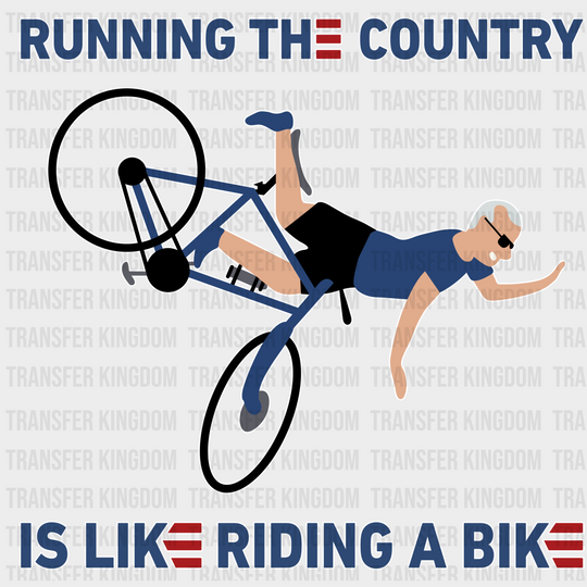 Running The Country Election Dtf Transfer Unisex - S & M (10’) / Light Color Design See Imaging