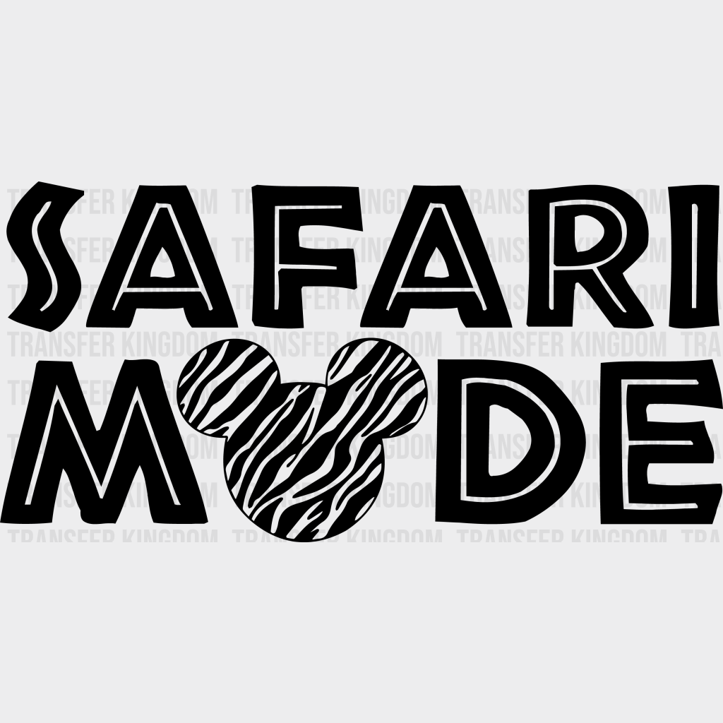 Safari Mode Disney Dtf Transfer Unisex - S & M (10’) / Dark Color Design See Imaging