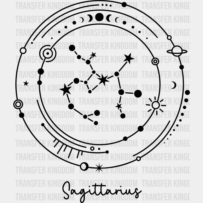 Sagittarius Constellation Design - Zodiac DTF Transfer