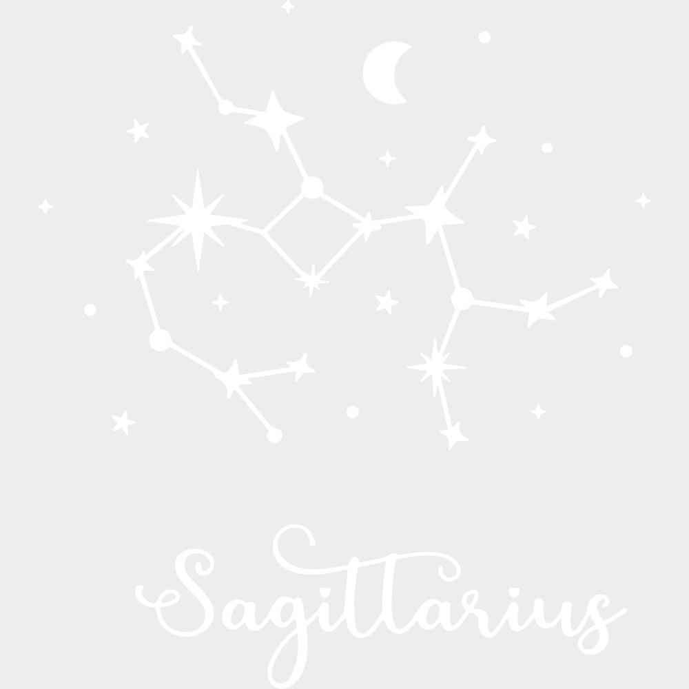 Sagittarius Constellations - Zodiacs & Horoscopes DTF Transfers - Adult Unisex - S & M (10’’) / Light Color Design (See