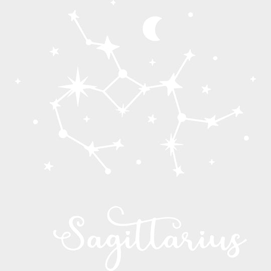 Sagittarius Constellations - Zodiacs & Horoscopes DTF Transfers - Adult Unisex - S & M (10’’) / Light Color Design (See