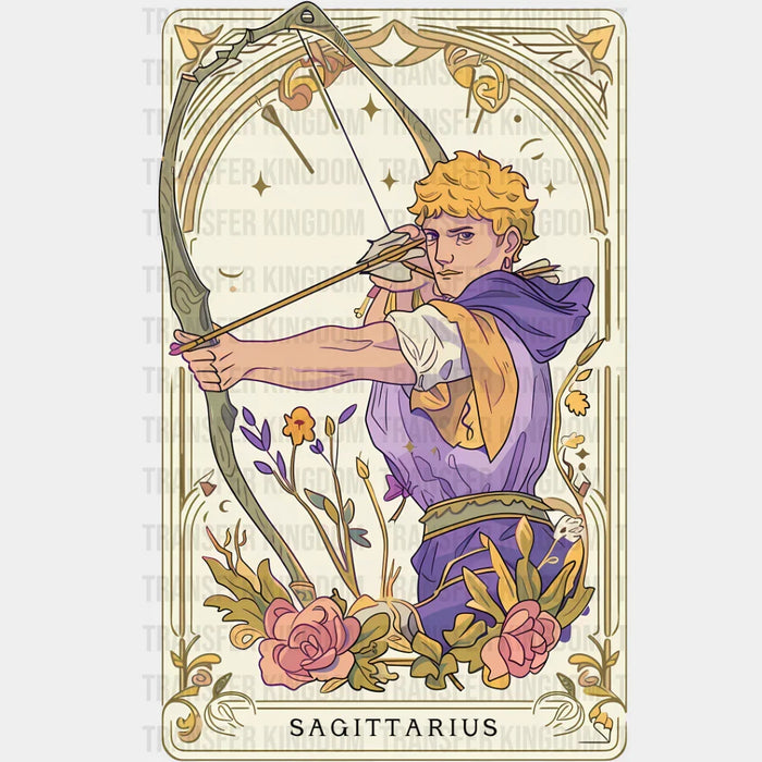 Sagittarius Tarot Card - Zodiacs & Horoscopes DTF Transfer