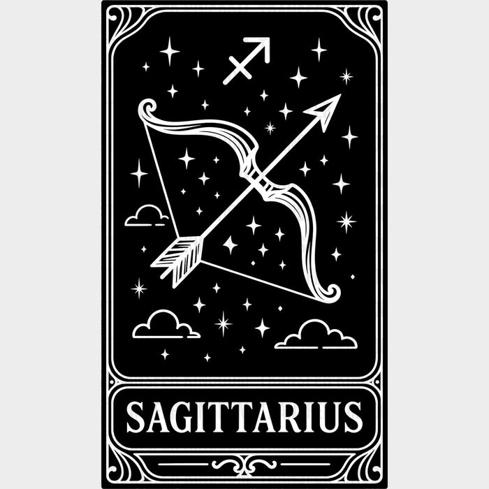 Sagittarius Tarot Card - Zodiacs & Horoscopes DTF Transfers