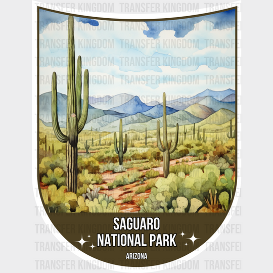 Saguaro Mountain National Park Arizona - National Parks DTF Transfer