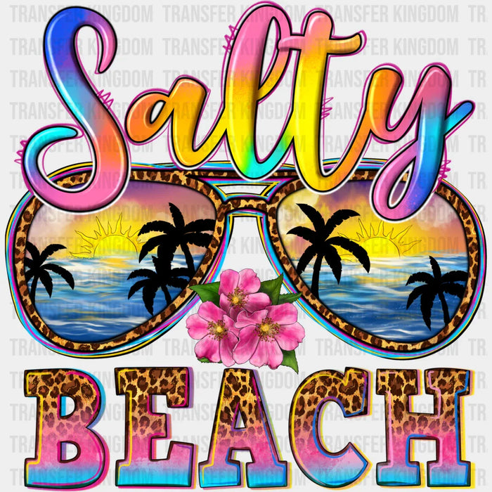 Salty Beach Sunglasses Summer DTF Transfer