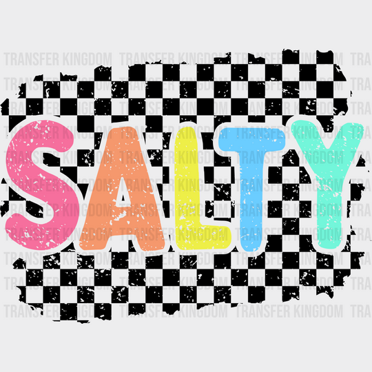 Salty Design - Summer Dtf Transfer Unisex S & M (10’) / Dark Color See Imaging