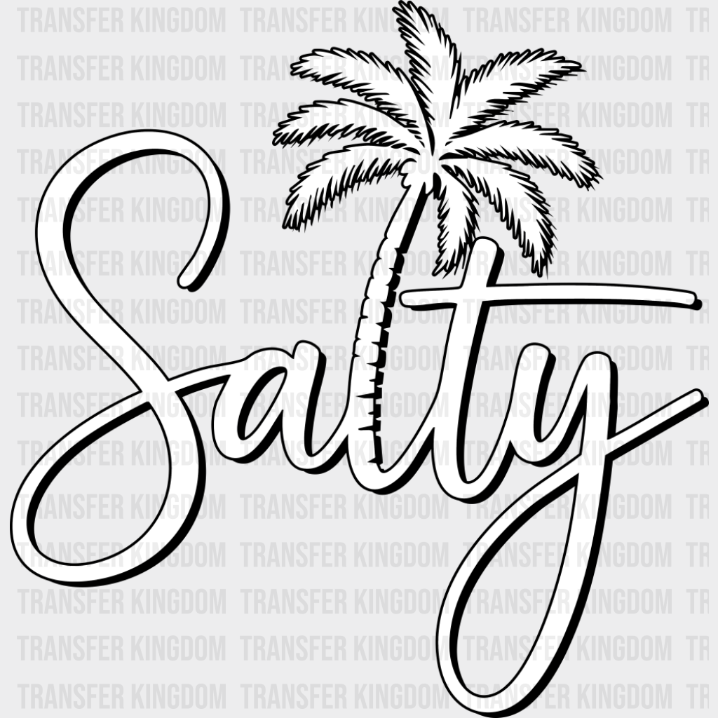 Salty Summer Palm Tree - Summer DTF Transfer