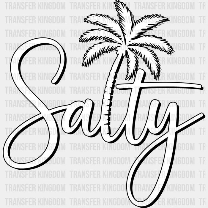 Salty Summer Palm Tree - Summer DTF Transfer