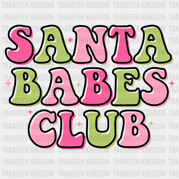 SANTA BABES CLUB Christmas Design - DTF heat transfer