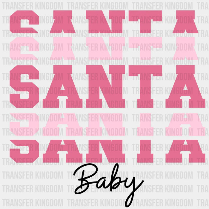 SANTA & BABY Christmas Design - Christmas DTF heat transfer