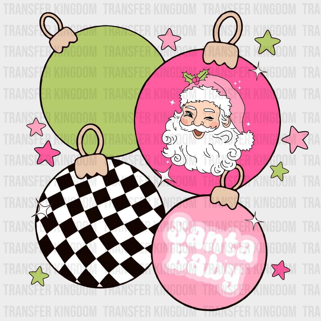 Santa Baby Xmas Christmas Design - Dtf Heat Transfer