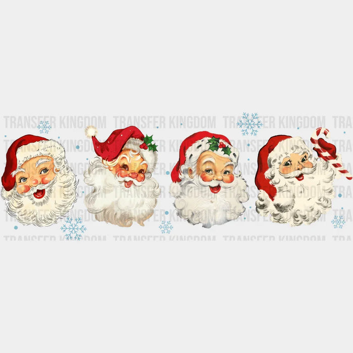 Santa Claus Face Expressions - Christmas DTF Transfer
