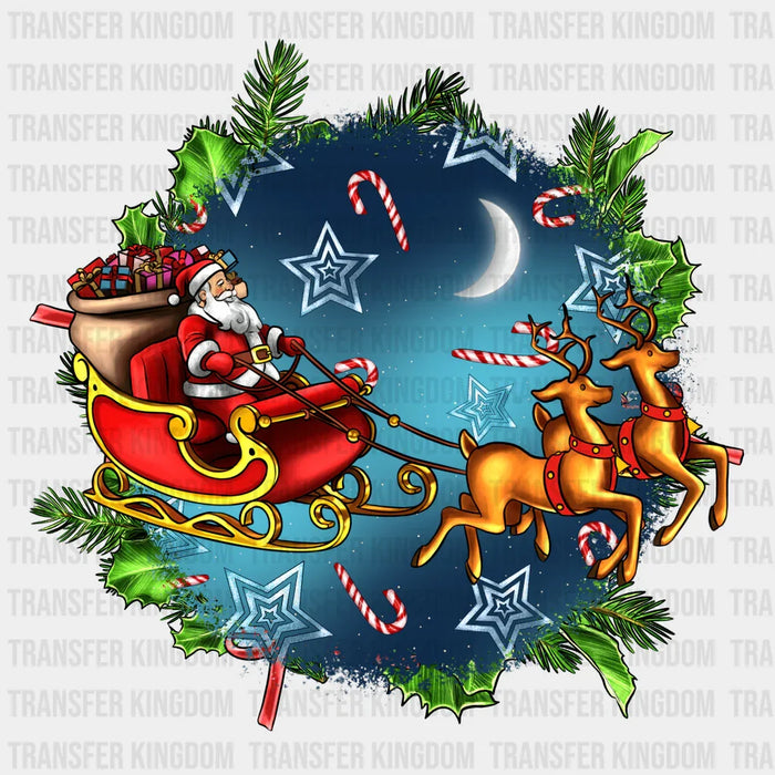 SANTA MOON Christmas Design - DTF heat transfer