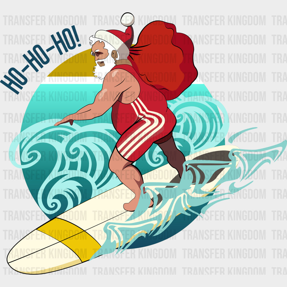 Santa Surfing - Surfing DTF Transfers transfer-kingdom