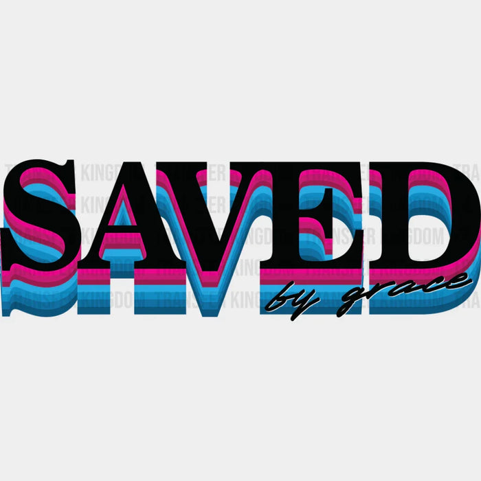 Saved By Grace - Christianity DTF Transfer