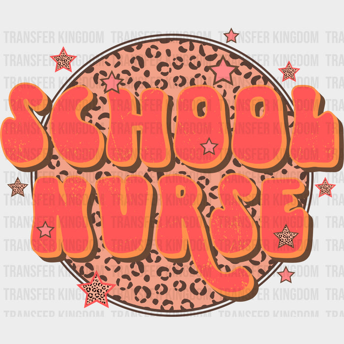 School Nurse, Pink & Yellow - School Nurse DTF Transfers