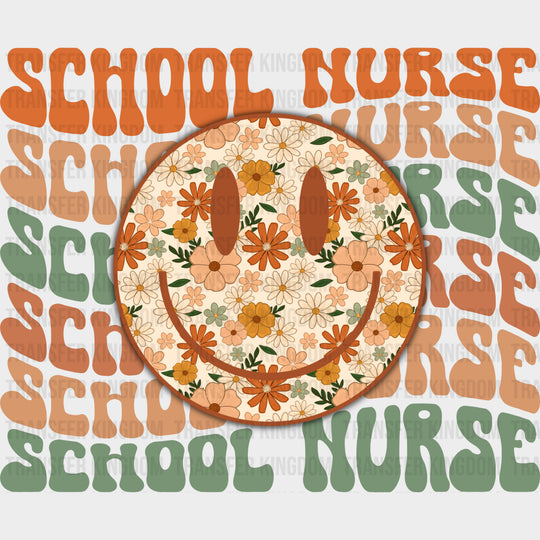 School Nurse, Retro - School Nurse DTF Transfers transfer-kingdom