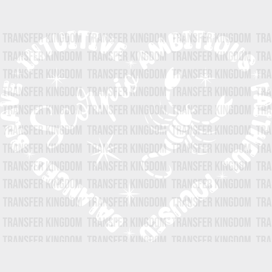 Scorpio Heart Design - Zodiac & Horoscopes Dtf Heat Transfer Unisex S M (10’’) / Light Color