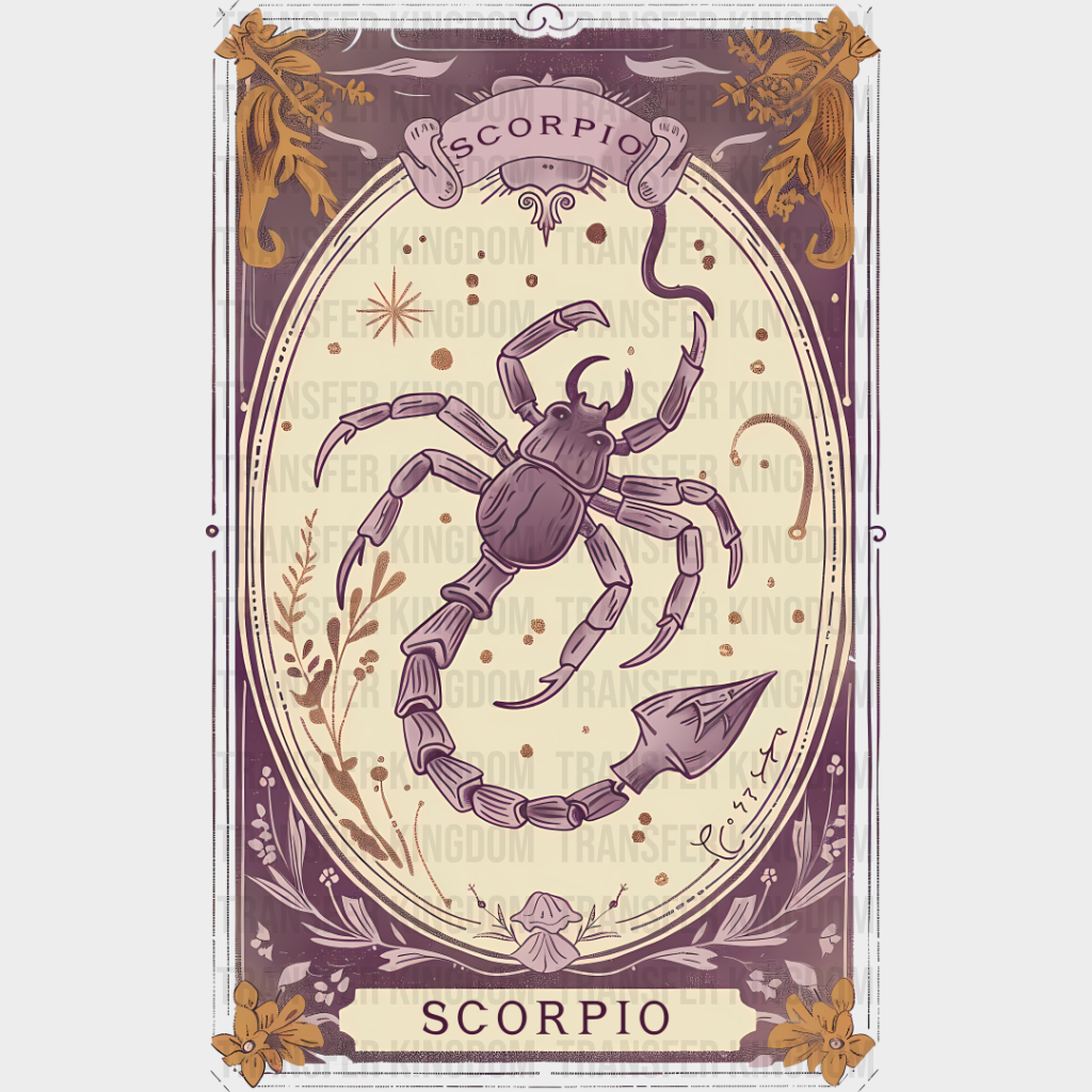 Scorpio Tarot Card - Zodiacs & Horoscopes Dtf Transfer