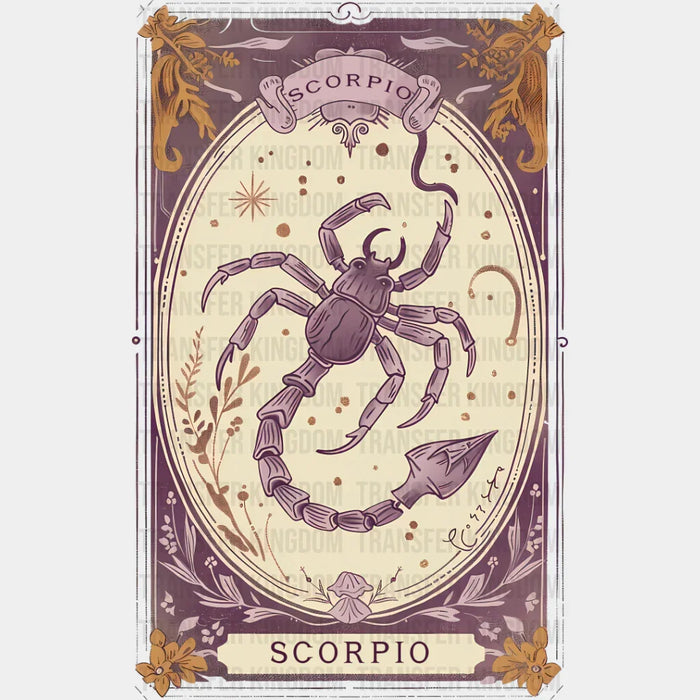 Scorpio Tarot Card - Zodiacs & Horoscopes DTF Transfer