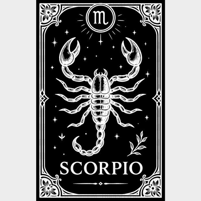 Scorpio Tarot Card - Zodiacs & Horoscopes DTF Transfers