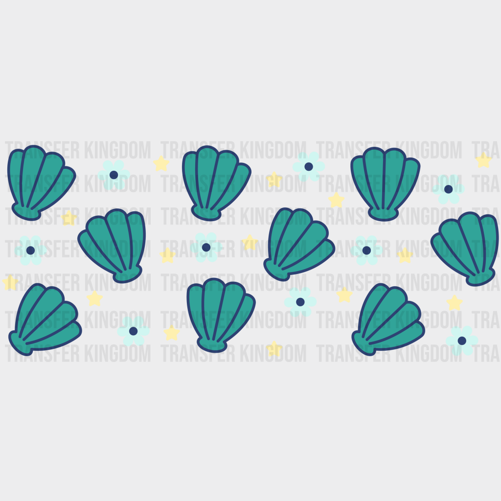 Sea Shells Uv Dtf Transfer Cup Wrap Sticker